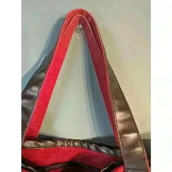 Lantern Moon Red Tote Bag floral hand crafted - Picture 10 of 15